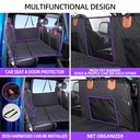 TKYZ Dog Seat Cover and Bed for Trucks - Back Seat Extender and Hammock for F150, RAM1500, Silverado - Non-Inflatable Pet Mattress (Black)