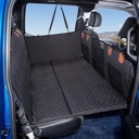 TKYZ Dog Seat Cover and Bed for Trucks - Back Seat Extender and Hammock for F150, RAM1500, Silverado - Non-Inflatable Pet Mattress (Black)