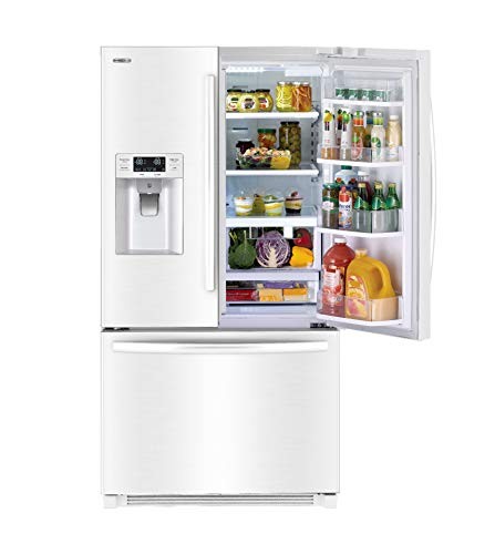 Winia WRFS26DWCE French Door Non-Dispenser Refrigerator, 26.1 Cu.Ft, White