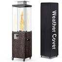 OTSUN 56''Patio Heater,Outdoor Propane Heater with Wheels, 41000 BTU with CSA Certification Gas Fireplace