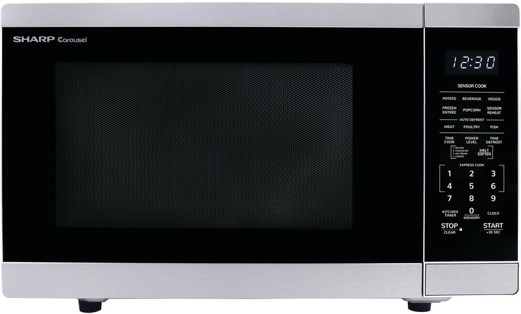 Salvage - Sharp (SMC1464HS) 21 Inch 1.4 cu. ft. Capacity Countertop Microwave with 1100 Cooking Watts, in Stainless Steel