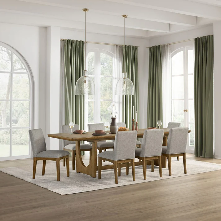 National Brand - Carmel Valley Dining Table and 8 Chairs