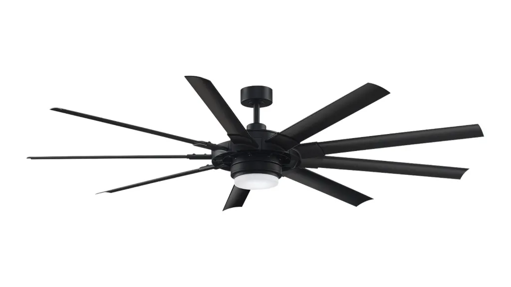 Fanimation  Studio Collection Slinger v2 72-in Matte Black with Black Blades