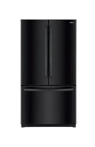 Winia WRFS26ABBD French Door Non-Dispenser Refrigerator, 26.1 Cu.Ft, Black