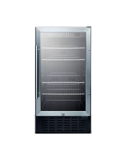 Summit Appliance (SCR1841BADA) 18 in. Freestanding Compact Beverage Center, Black