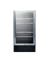 Summit Appliance (SCR1841BADA) 18 in. Freestanding Compact Beverage Center, Black