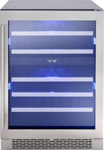 [PRW24C02BG] Zephyr PRW24C02BG - 24 Inch Dual Zone Wine Cooler with 45 Bottle Capacity, PreciseTemp™, Active Cooling
