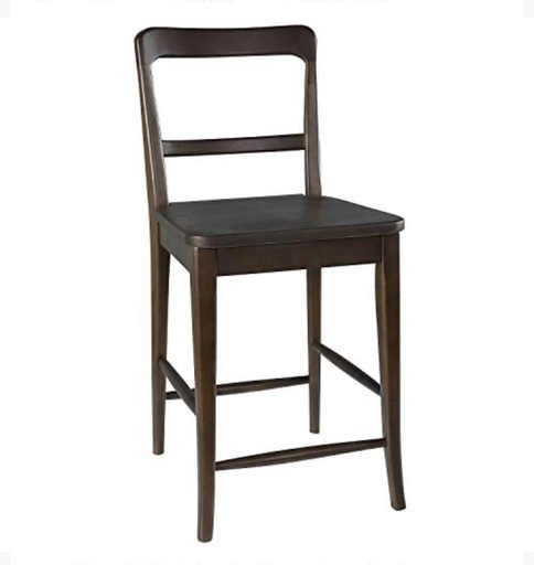 [Stone-Beam-Modern-Farmhouse-Chair] Stone & Beam Modern Farmhouse Counter-Height Barstool, 39" H, Birch Wood, Brown