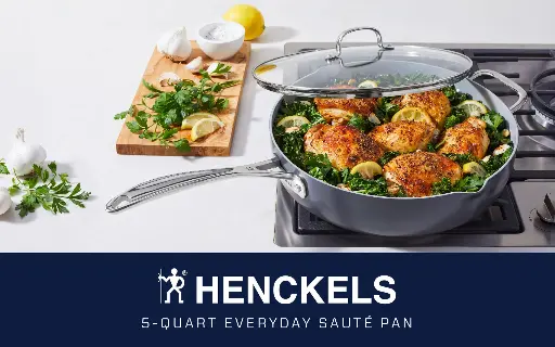 Henckels Ceramic Nonstick 5-Quart Everyday Sauté Pan