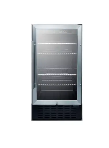 [SCR1841BADA] Summit Appliance (SCR1841BADA) 18 in. Freestanding Compact Beverage Center, Black